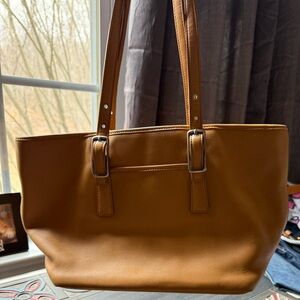Coach Tan Leather Tote Bag